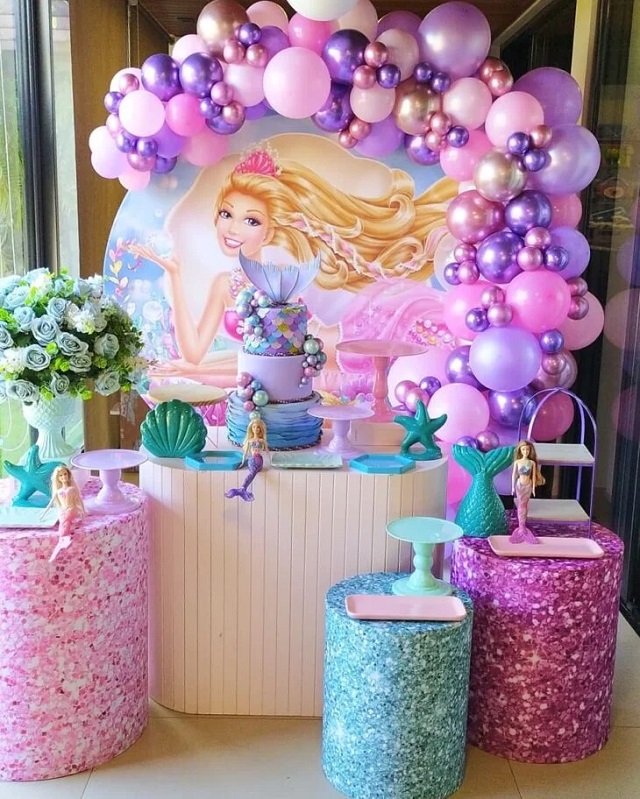 decoração de aniversário da barbie