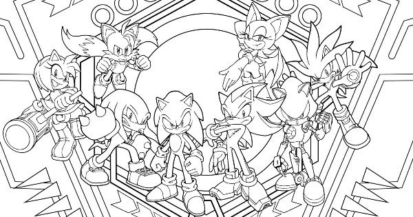 ▷ Desenhos de Sonic para colorir