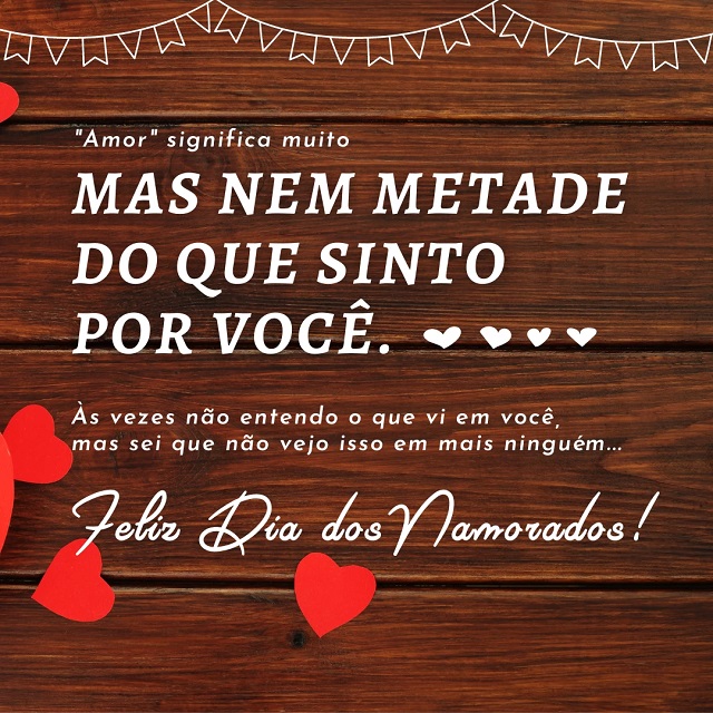 frases para o dia dos namorados