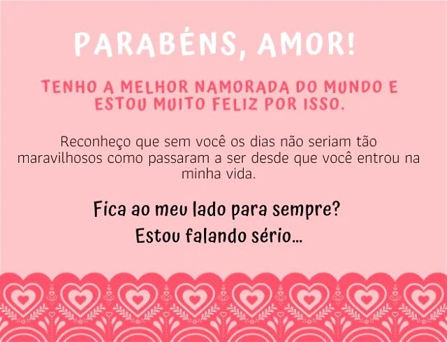 textos de bom dia para namorada