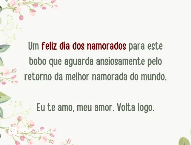 feliz dia dos namorados