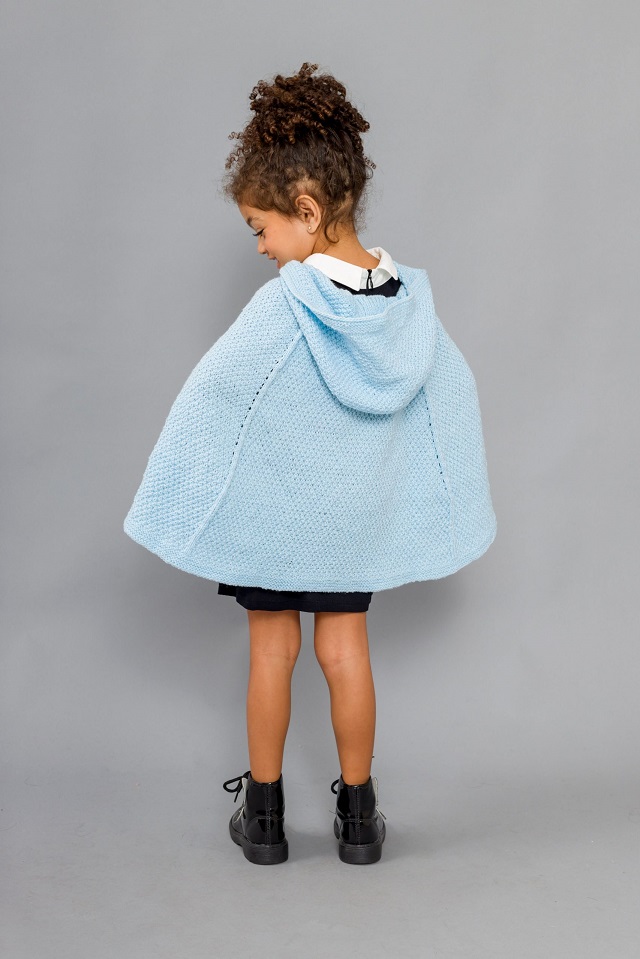 poncho de crochê infantil