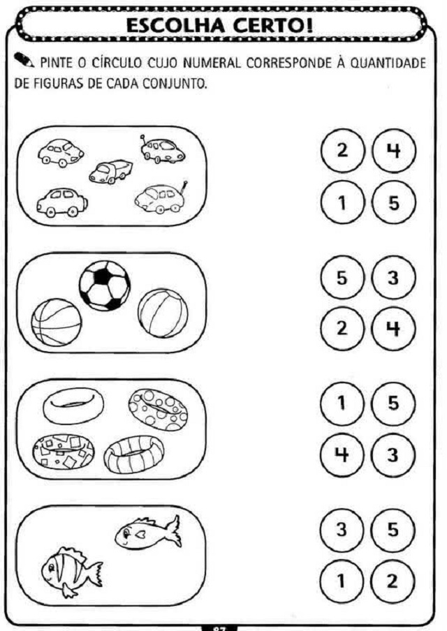 atividade matematica educacao infantil