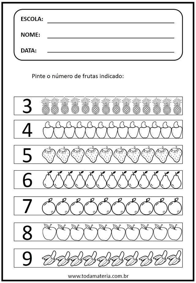 atividades de matematica