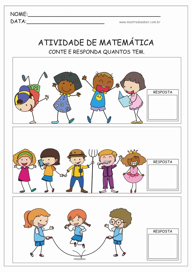 atividades de matematica educacao infantil para imprimir