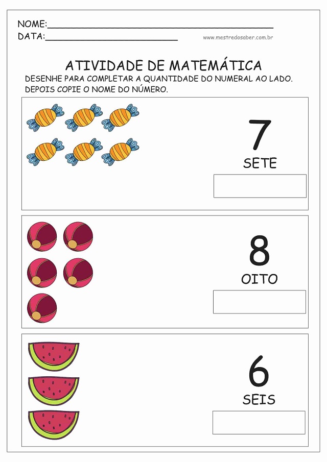 atividades de matematica educacao infantil para imprimir