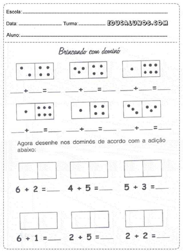 atividade educacao infantil matematica