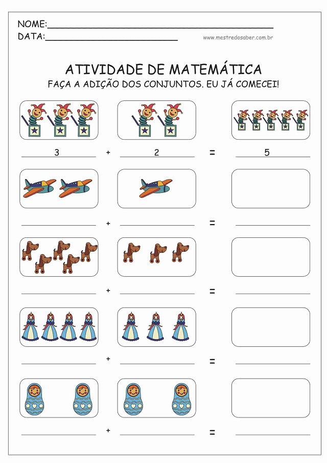 atividade educacao infantil matematica