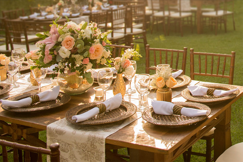 decoração rustica casamento