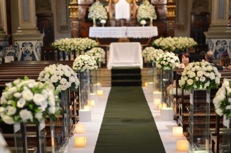 decoração de igreja para casamento