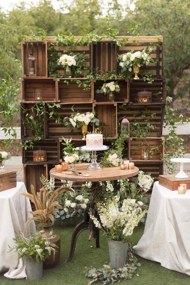 decoração casamento rustico