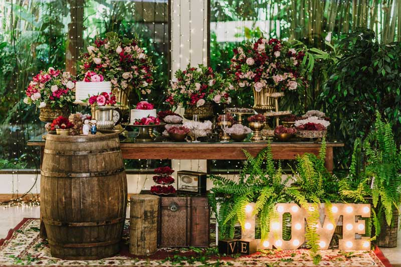 decoração de casamento ao ar livre