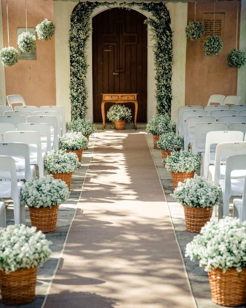 decoração simples de casamento