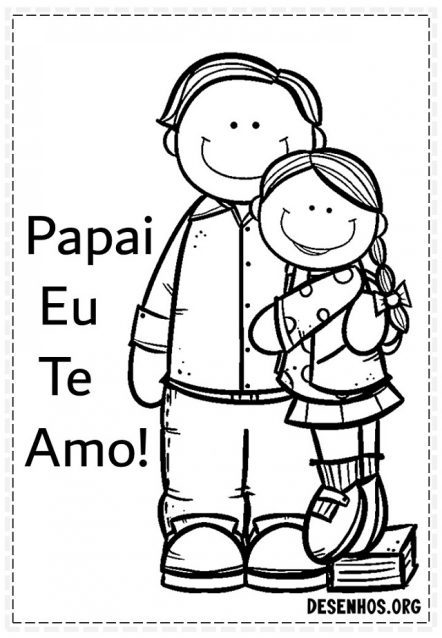 Desenho de um super-herói com a legenda ‘Super Pai’