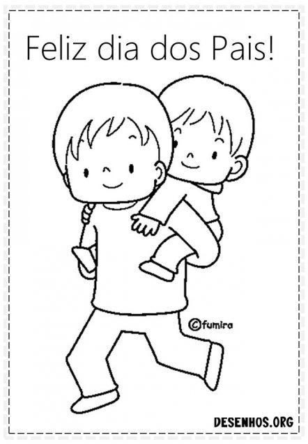 50 Desenhos Dia dos Pais para Imprimir e Colorir | Revista Artesanato