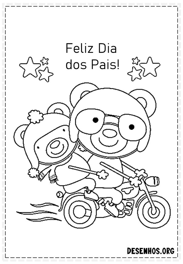 desenho dia dos pais para colorir