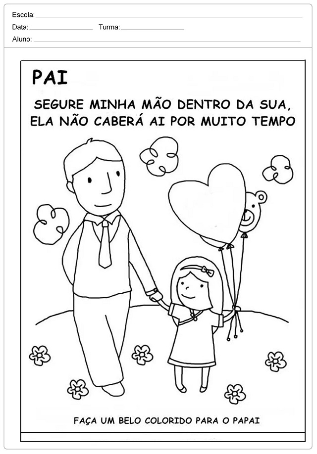 desenho para o dia dos pais