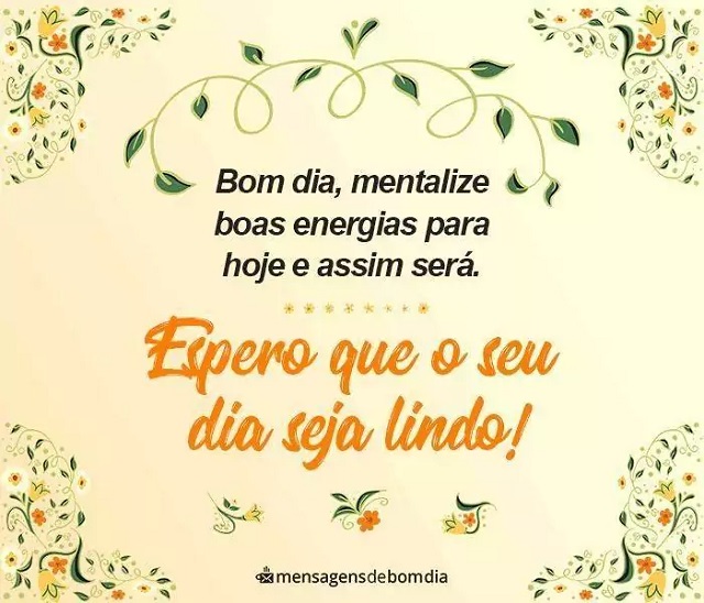 mensagem de bom dia