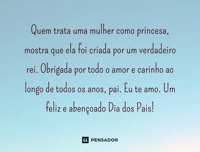 mensagem dia dos pais