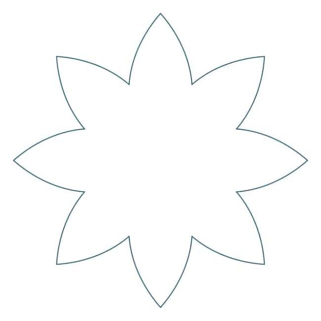 molde para flor de papel