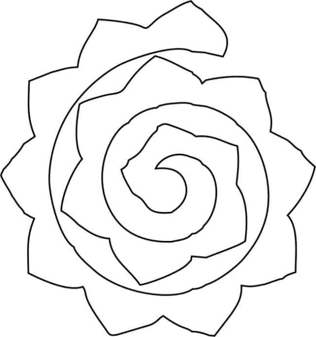 molde flor espiral