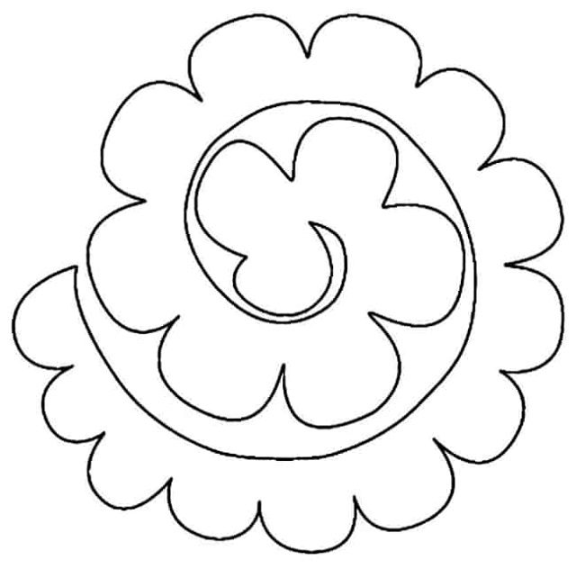 molde flor espiral