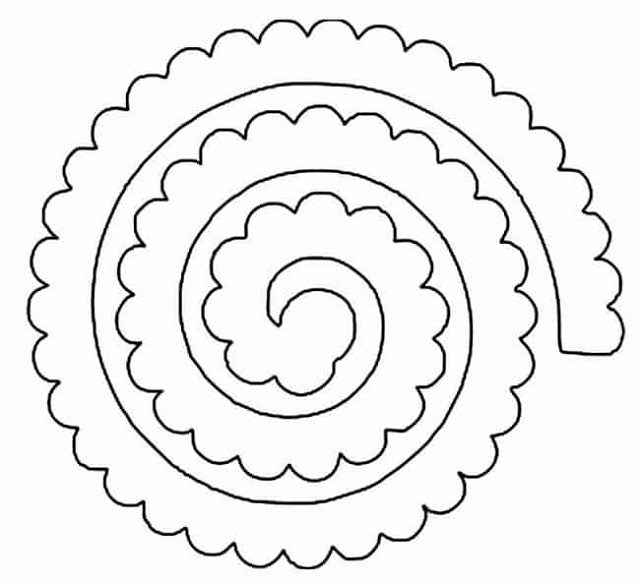 molde flor espiral