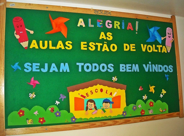 painel bem vindos escola