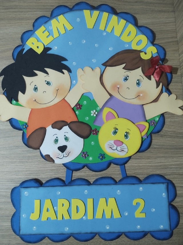 mural de boas vindas educacao infantil