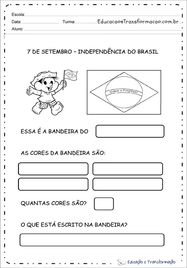 atividades independencia do brasil