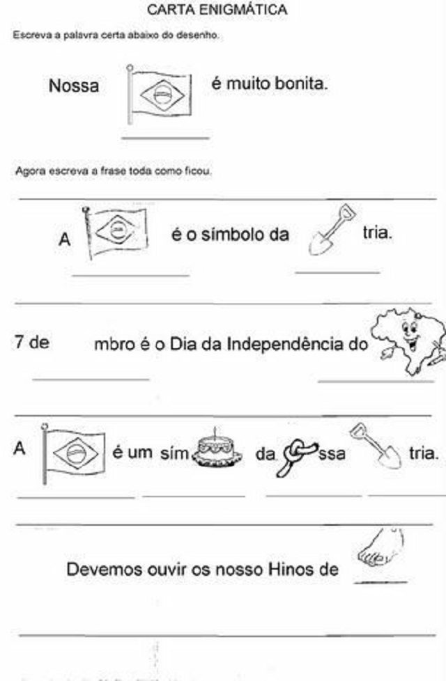 atividades sobre semana da independencia do brasil