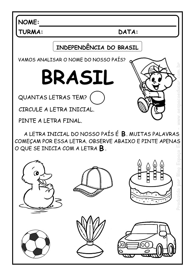 atividade independencia do brasil