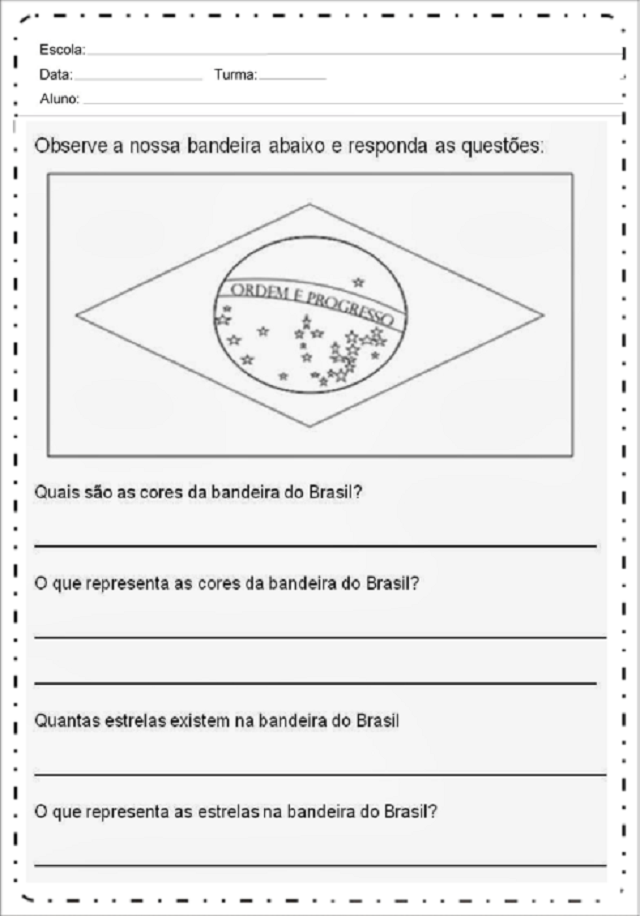 atividade 7 de setembro 1 ano