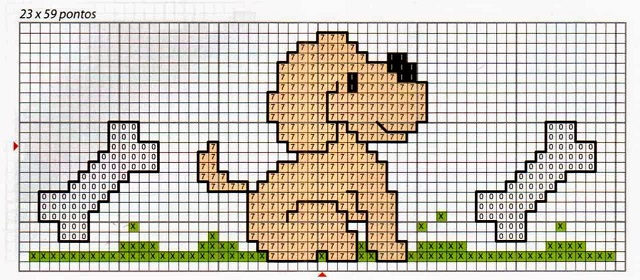 grafico ponto cruz infantil