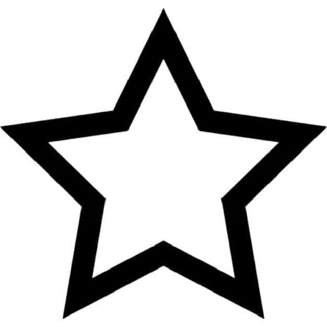 molde estrela para imprimir