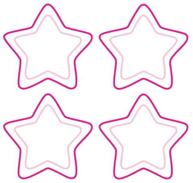 molde de estrelas para imprimir