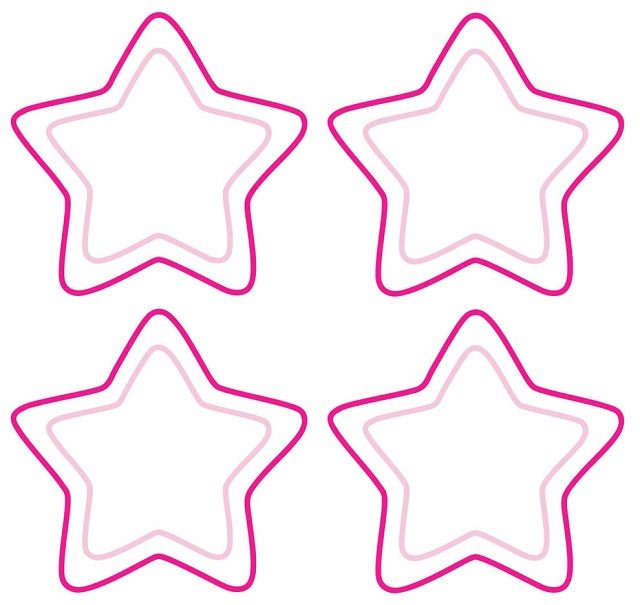 molde de estrelas para imprimir