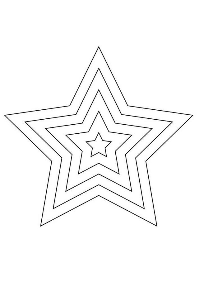modelo de estrela para imprimir