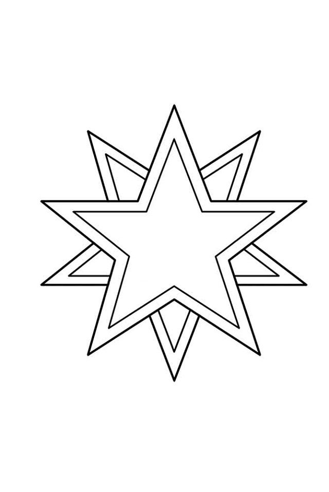 desenho de estrela para imprimir