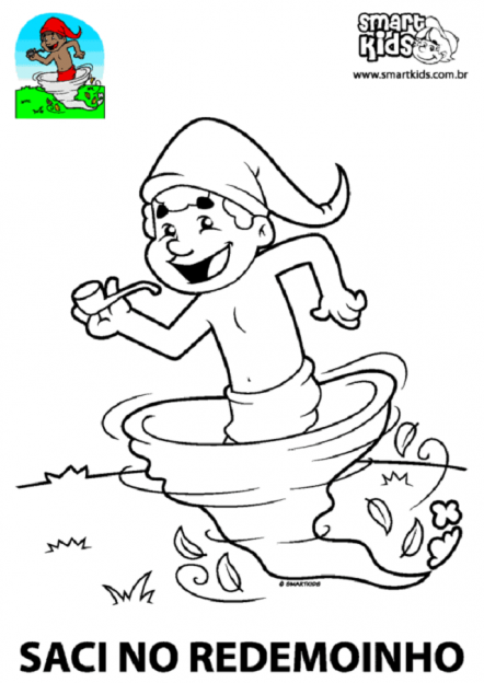 Saci Pererê Desenho para Colorir: 30 Modelos para Imprimir | Revista ...
