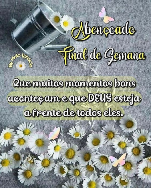 mensagem de bom final de semana com deus