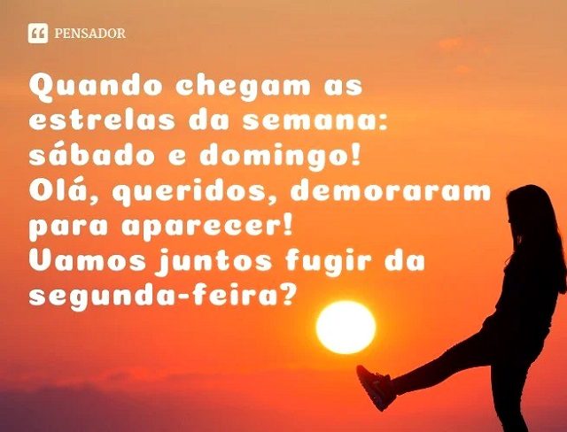 mensagem de bom final de semana para whatsapp