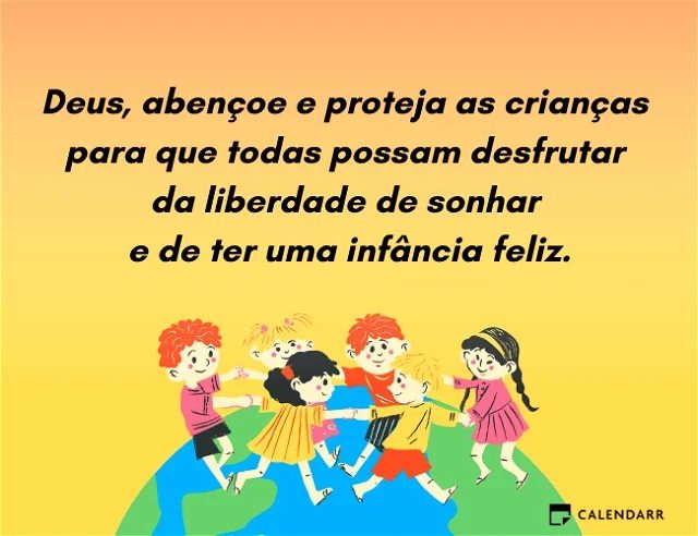 mensagem para o dia das crianças