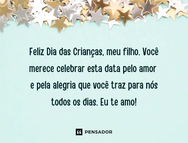 mensagem do dia das crianças