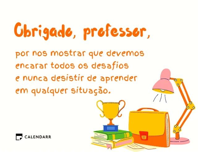 mensagem para dia do professor