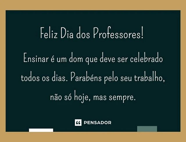 mensagem dia do professor infantil