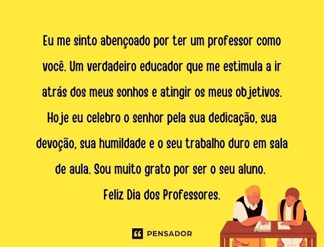 mensagem dia dos professores para imprimir