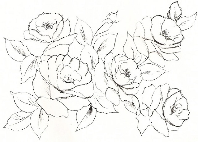desenhos para pano de prato flores
