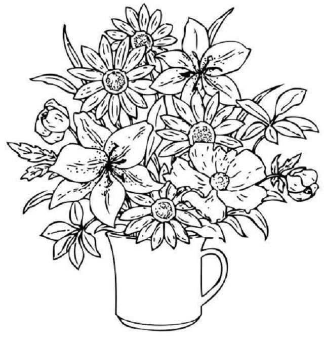 desenhos de flores para pano de prato