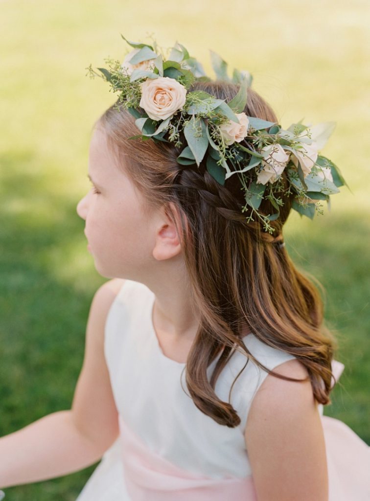 coroa de flores para daminha